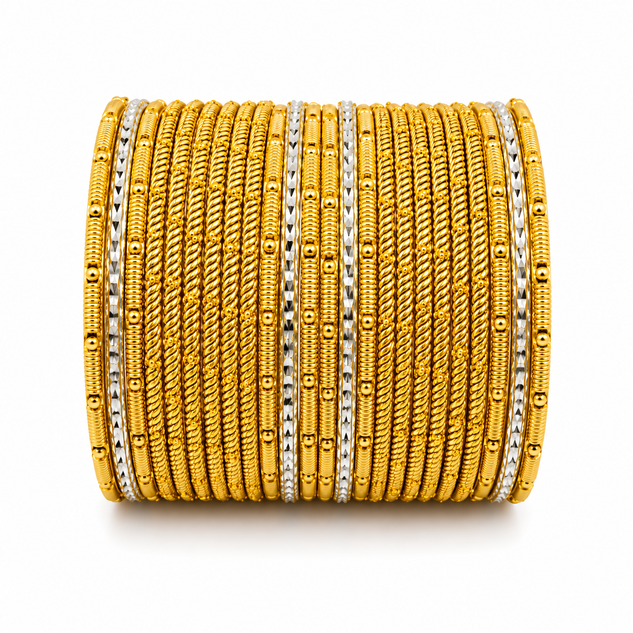 Ornate Gold Metal Bangle