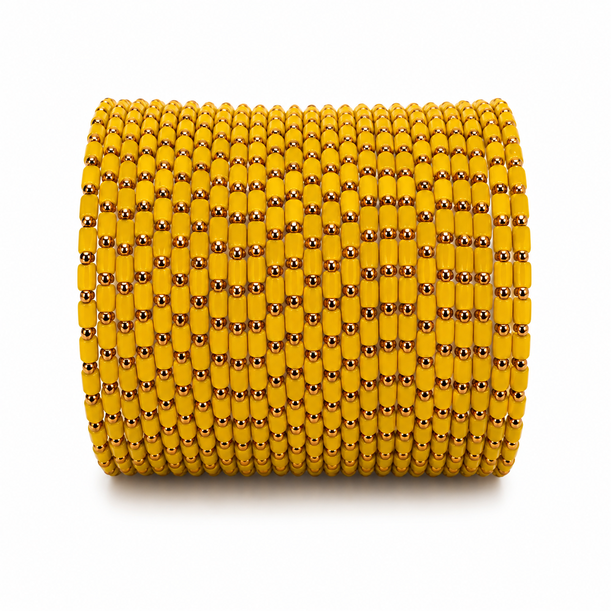 Mustard Yellow metal Bangles