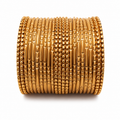 Golden Textured Metal Bangle