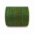 Green and Gold Metal Bangle