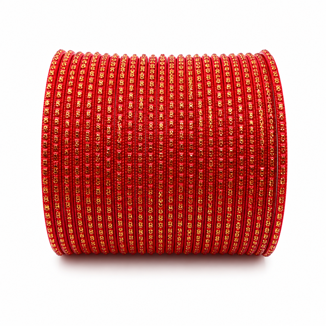 Red and Gold Metal Bangle