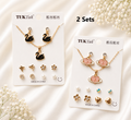5 pcs Earring with Chain Set Combo 1