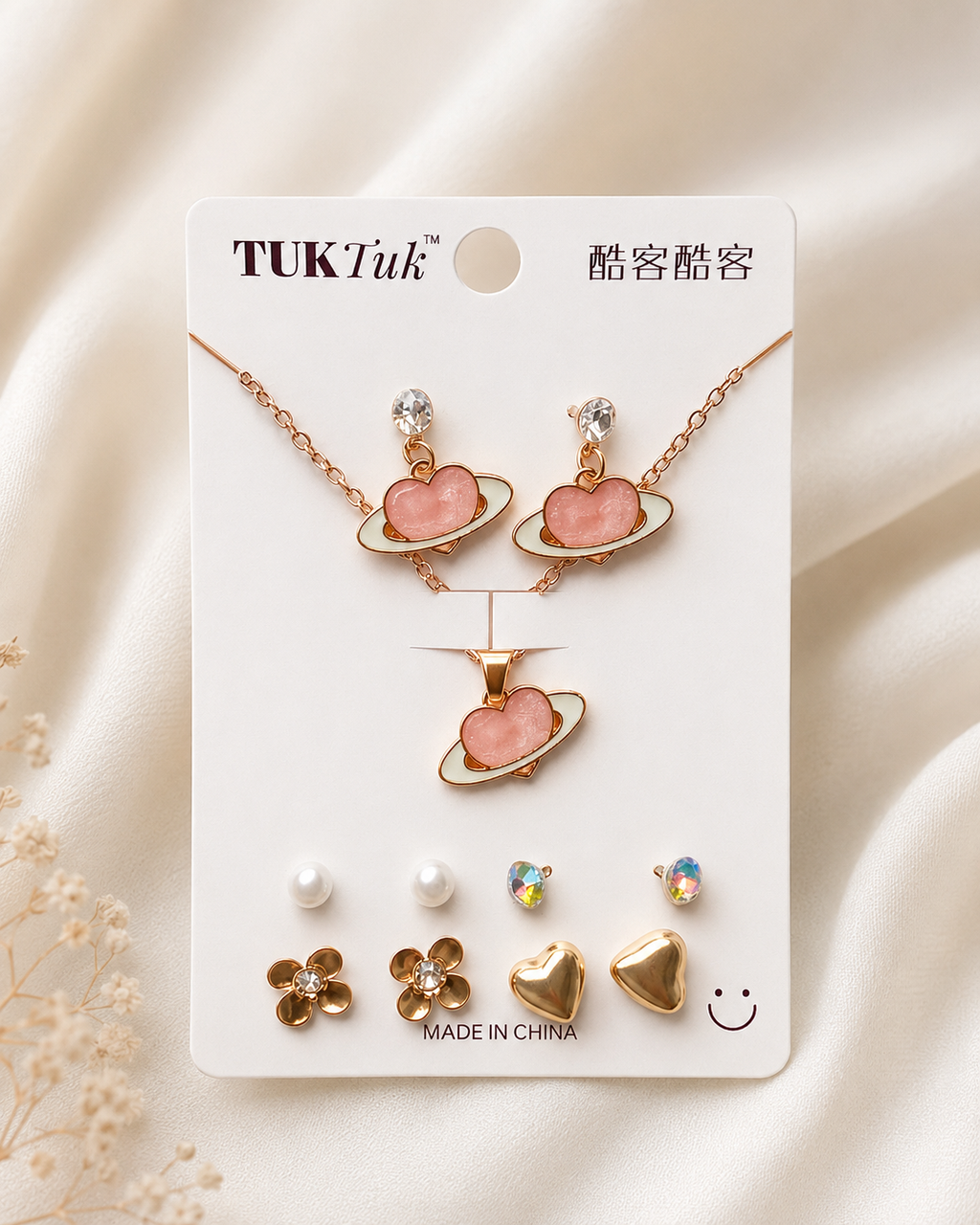 5 pcs Earring with Chain Set Combo 7
