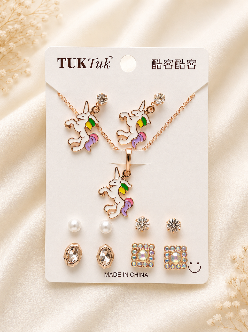 5 pcs Earring with Chain Set Combo 12