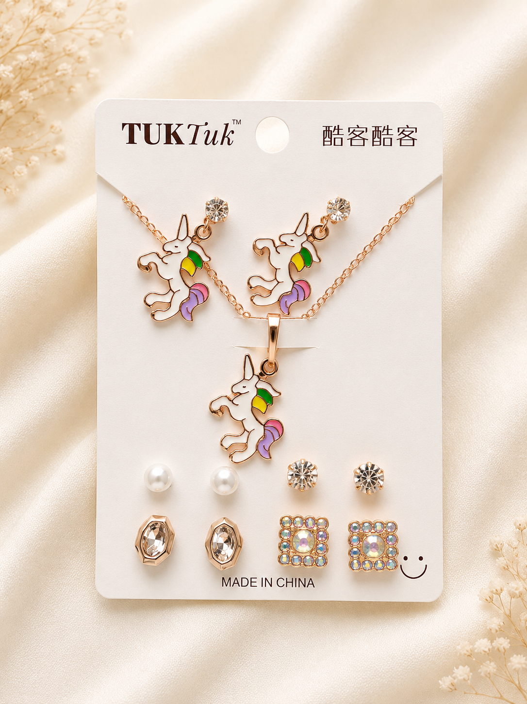5 pcs Earring with Chain Set Combo 12