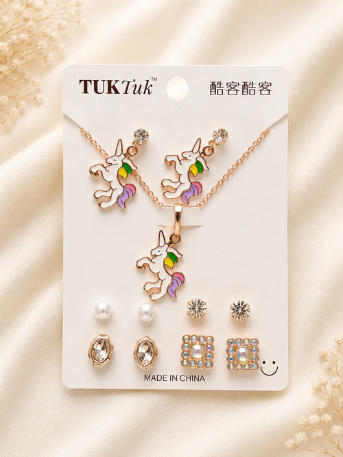 5 pcs Earring with Chain Set Combo 12