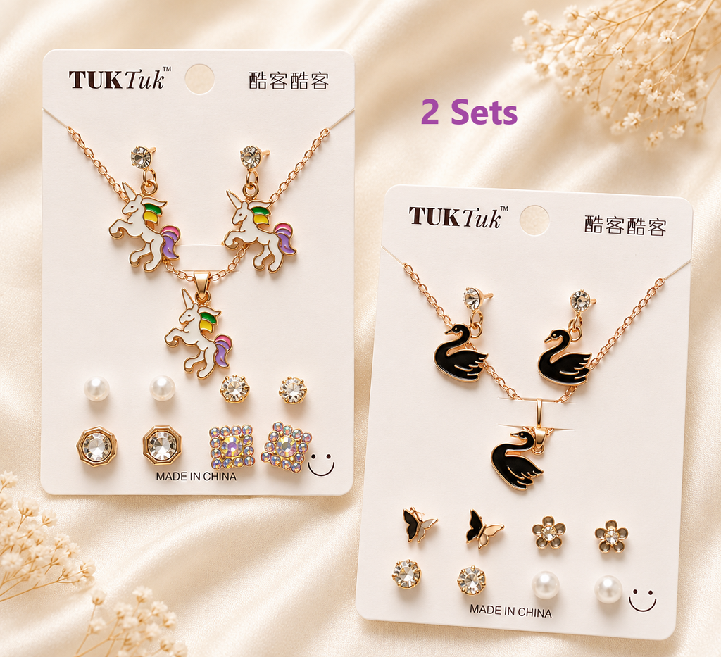 5 pcs Earring with Chain Set Combo 12