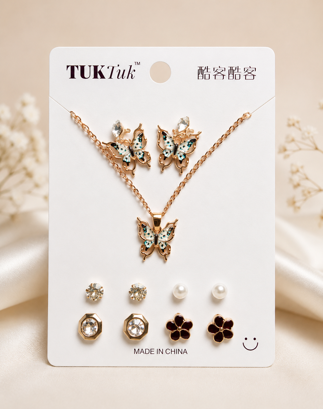 5 pcs Earring with Chain Set Combo 13