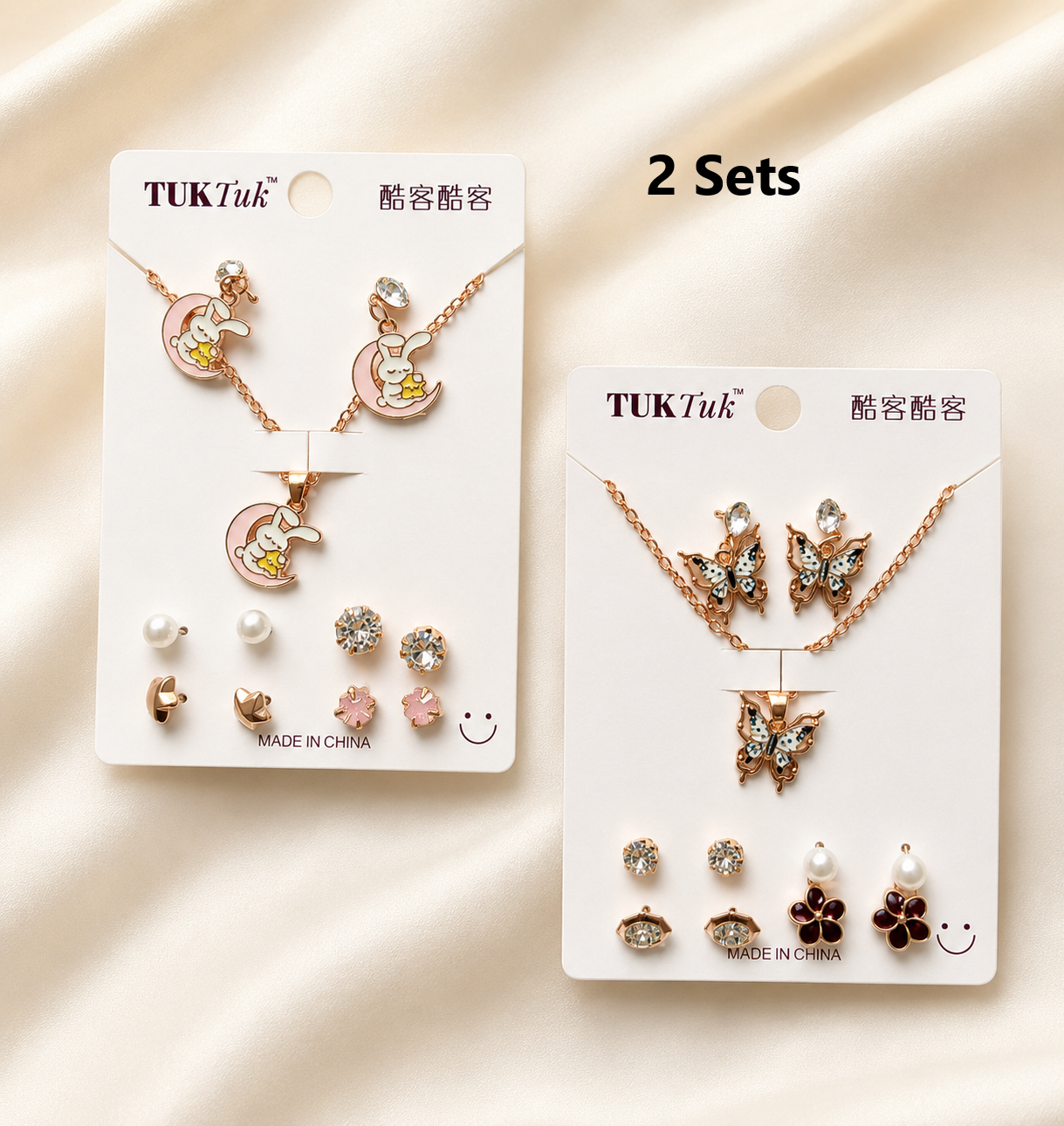 5 pcs Earring with Chain Set Combo 13