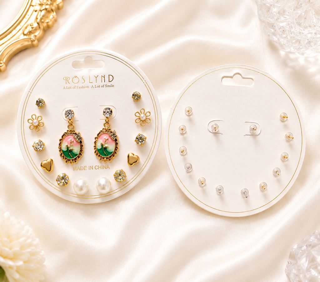 7 pcs Earrings set Combo of 5