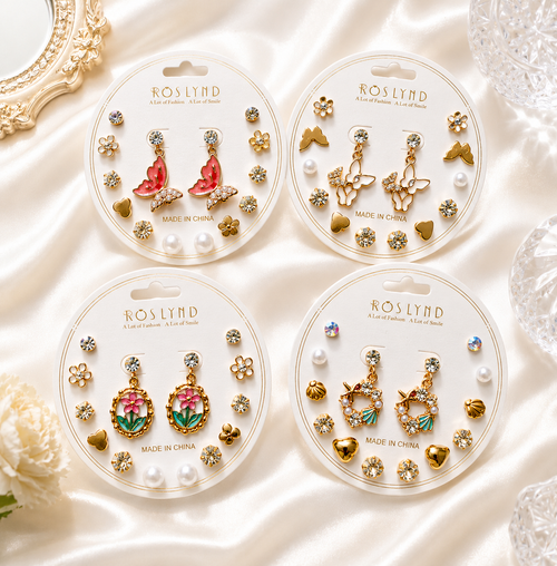 7 pcs Earrings set Combo of 5