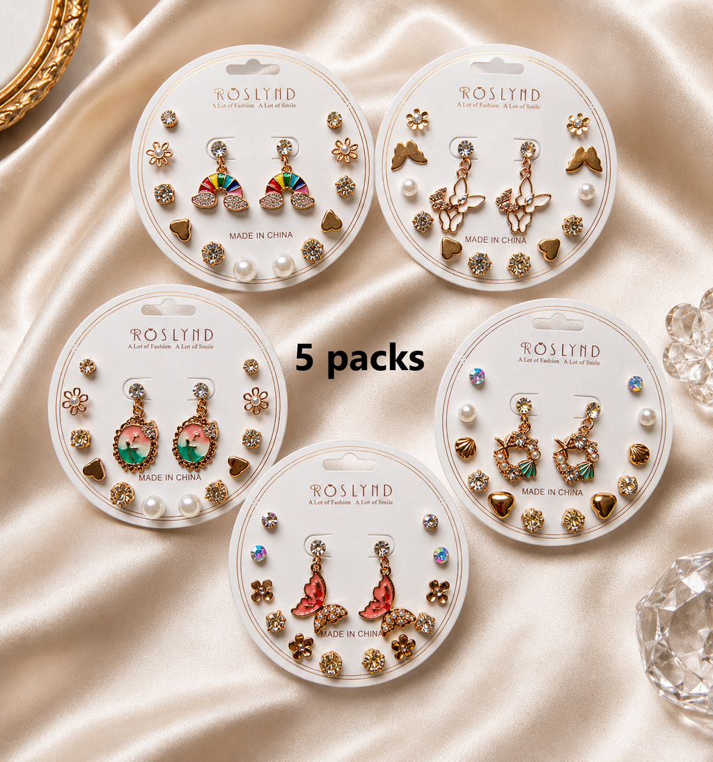 7 pcs Earrings set Combo of 5