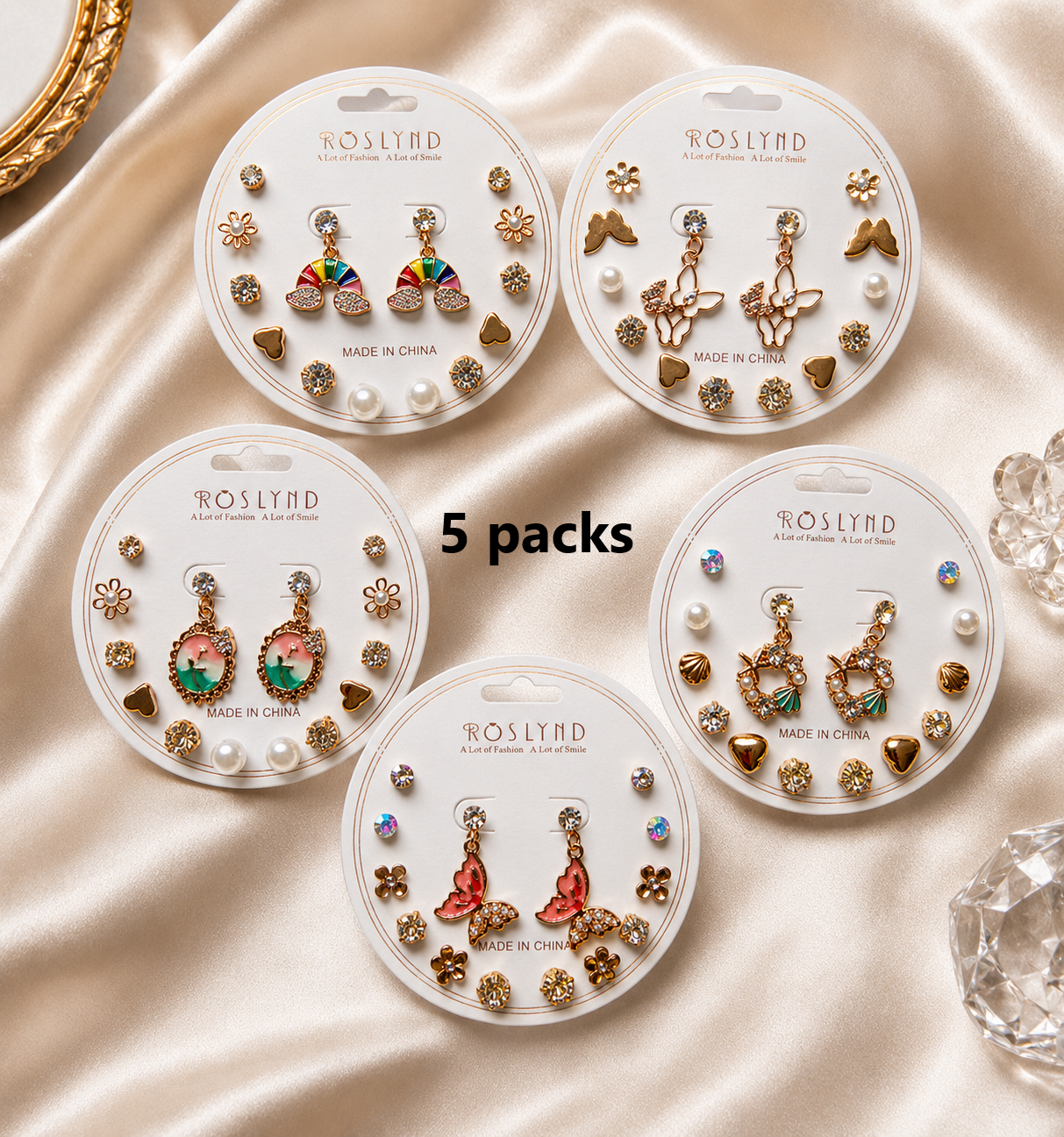 7 pcs Earrings set Combo of 5
