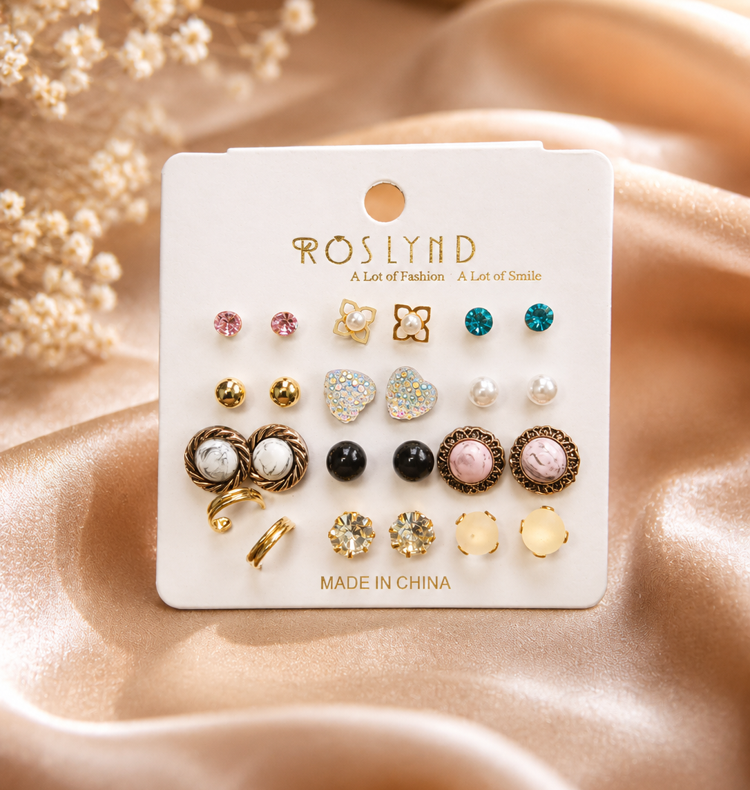 Earrings combo 12 pcs