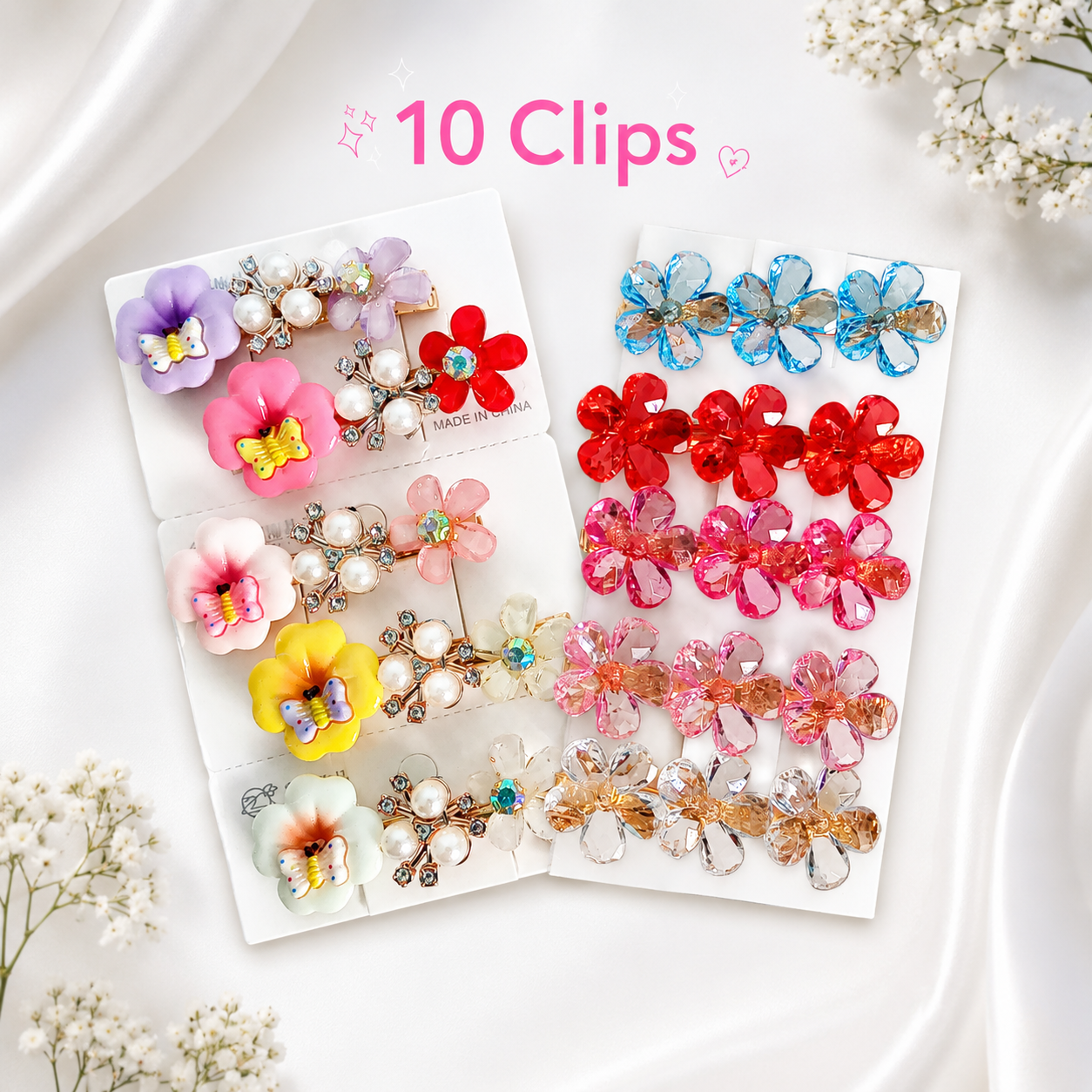 10 pcs Korean Clips Set A