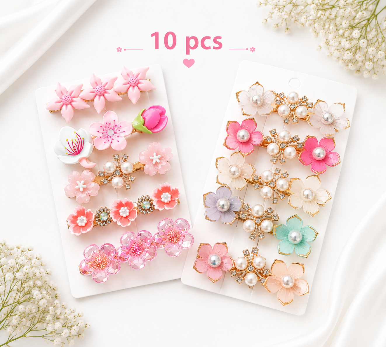 10 pcs Korean Clips Set C