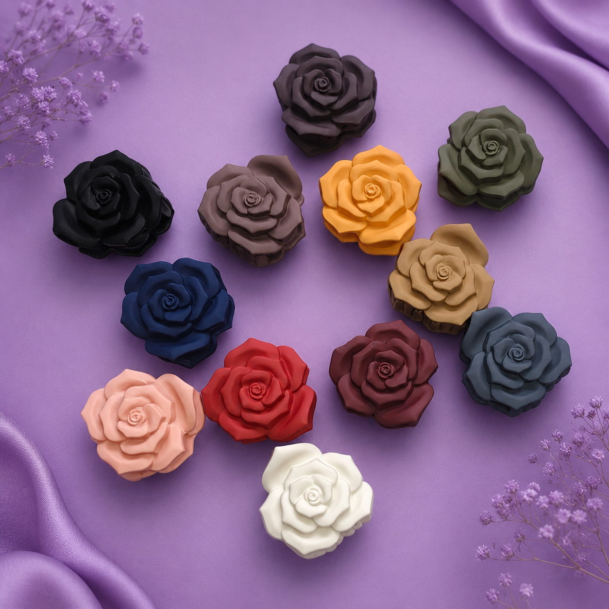Rose hair claw - medium
