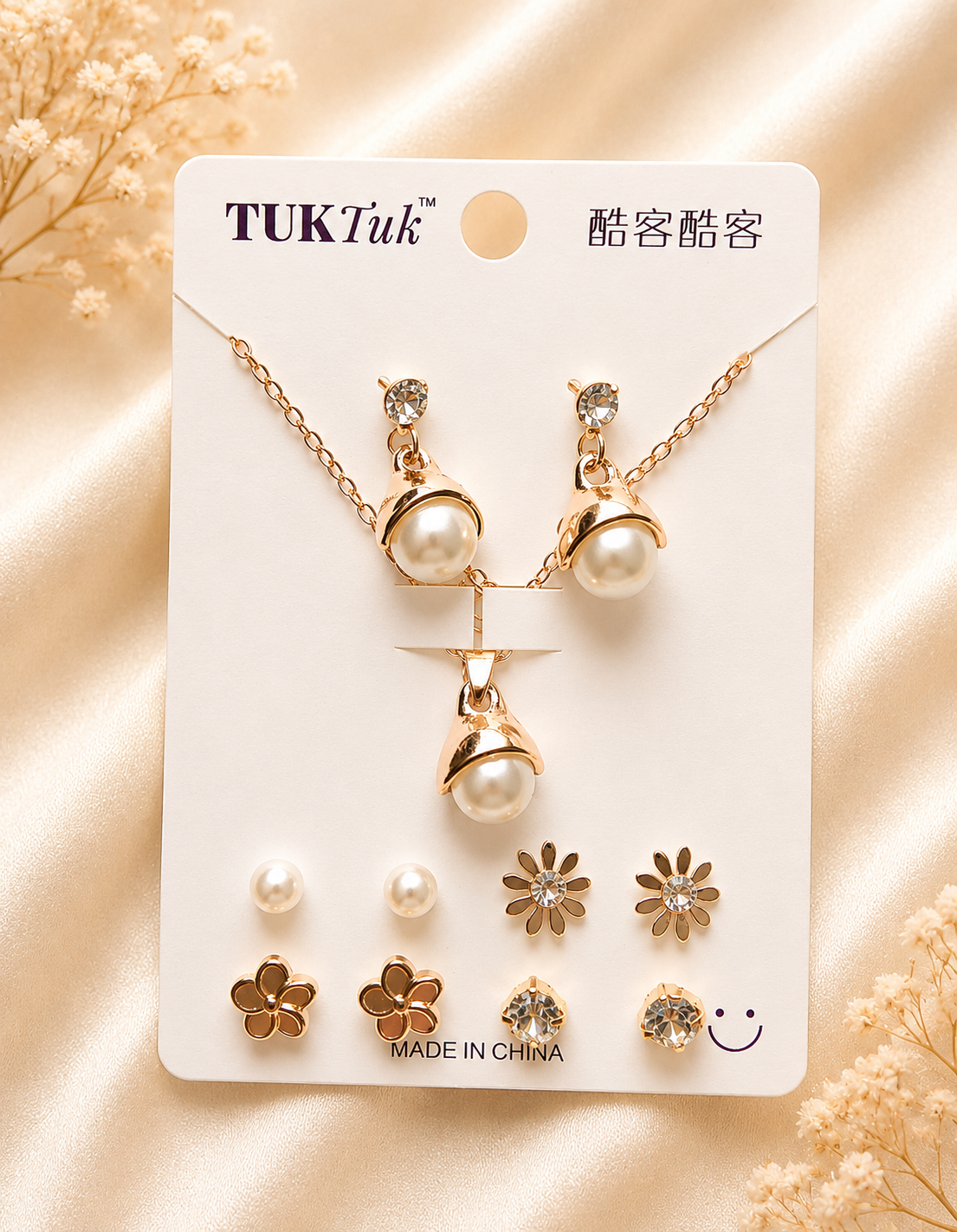 5 pcs Earring with Chain Set Combo 6