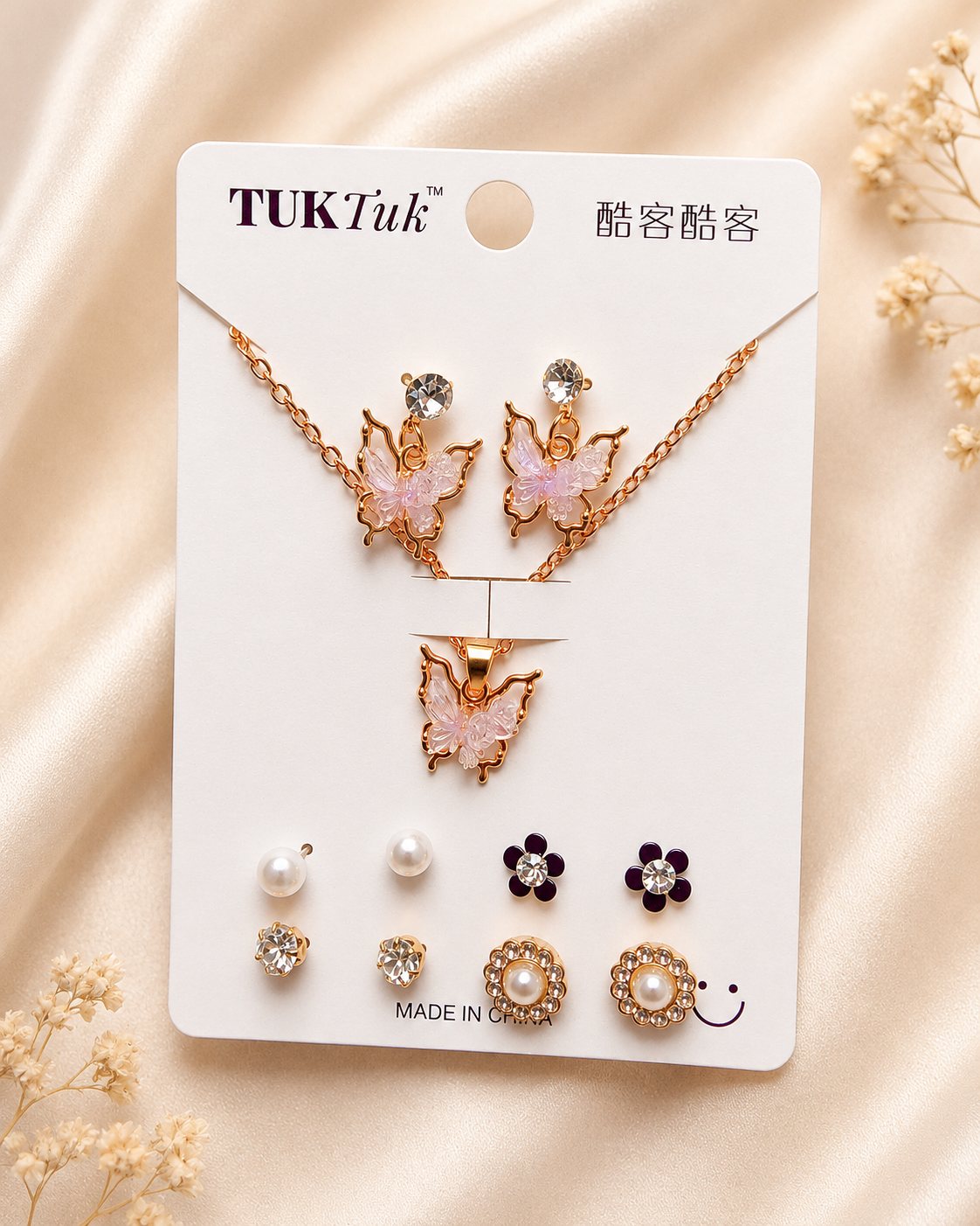 5 pcs Earring with Chain Set Combo 6