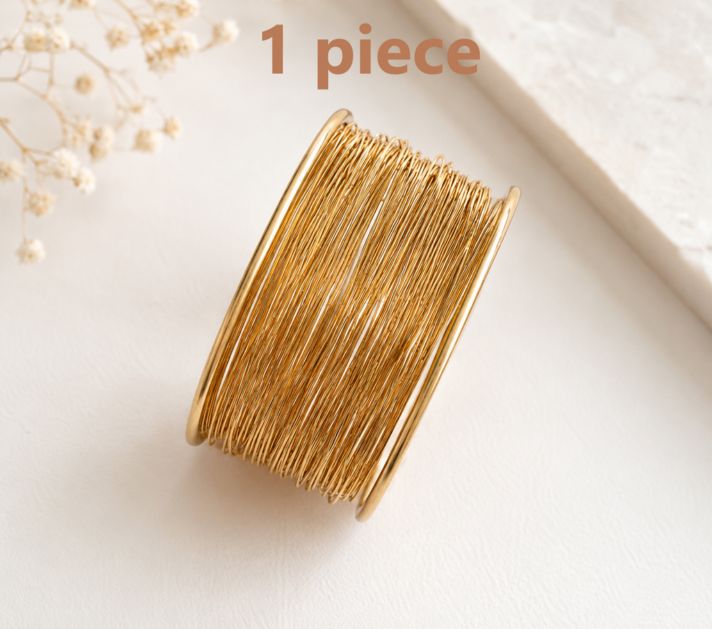 JTK Atelier | Birthday Gift For Sister Design Bracelet For Women Twisted Gold-Plated Luxury Opening Bangle